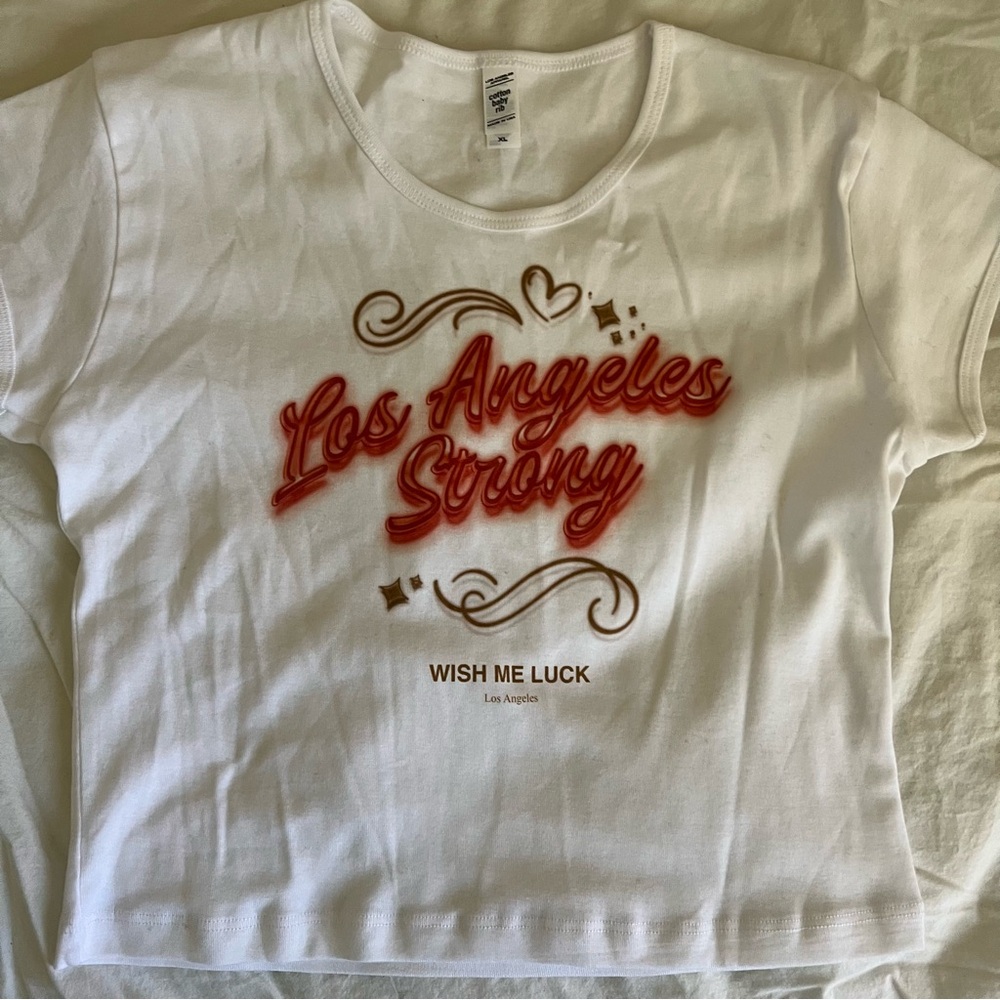Wish Me Luck Los Angeles Strong Baby Tee